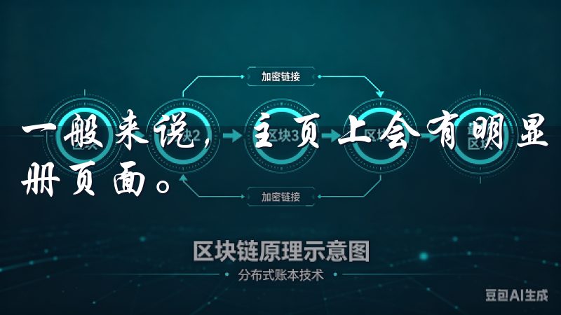 一般来说，主页上会有明显的“注册”按钮，点击后会跳转到注册页面。