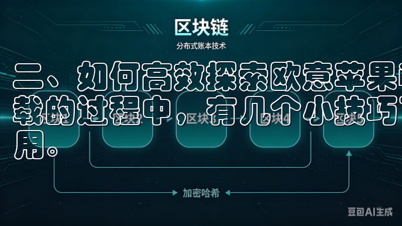 二、如何高效探索欧意苹果iOS下载 探索欧意苹果iOS下载的过程中，有几个小技巧可以帮助我们更高效地找到想要的应用。