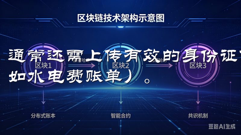 通常还需上传有效的身份证件（如护照或驾照）以及住所证明（如水电费账单）。