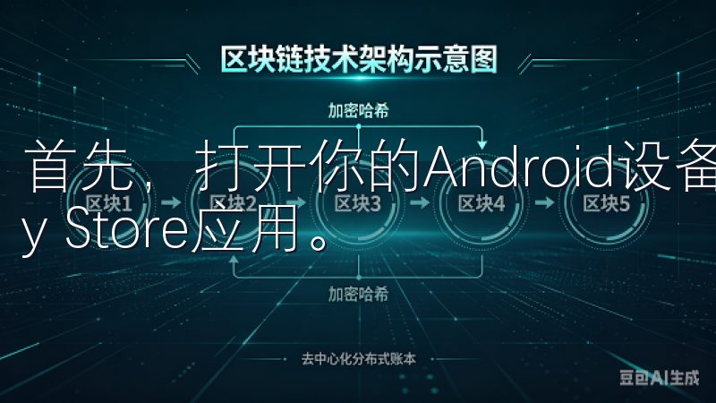 首先，打开你的Android设备上的Google Play Store应用。