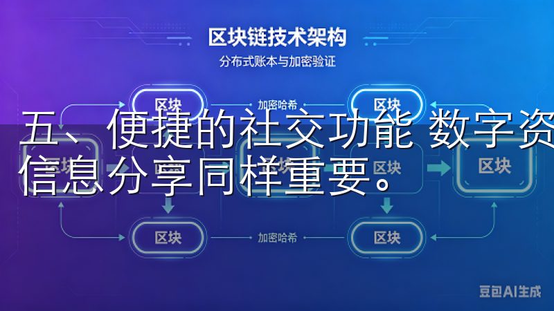 五、便捷的社交功能 数字资产交易中，与其他投资者的交流与信息分享同样重要。
