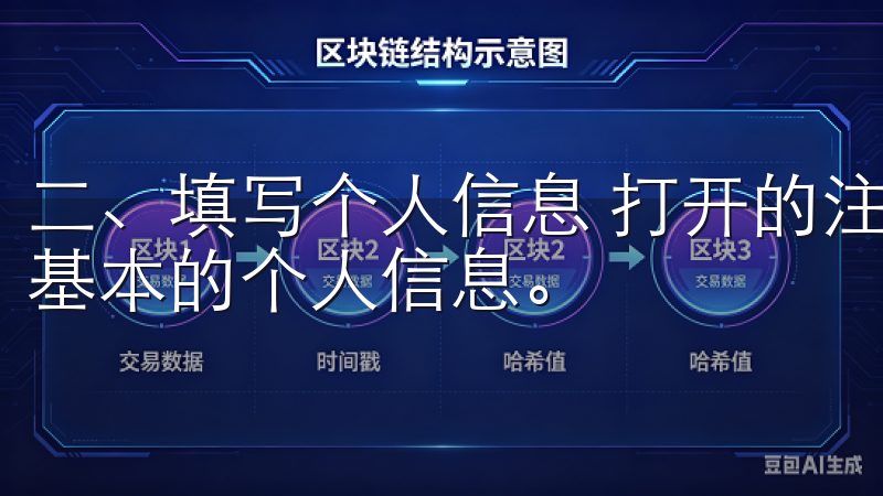 二、填写个人信息 打开的注册页面上，系统会要求您填写一些基本的个人信息。