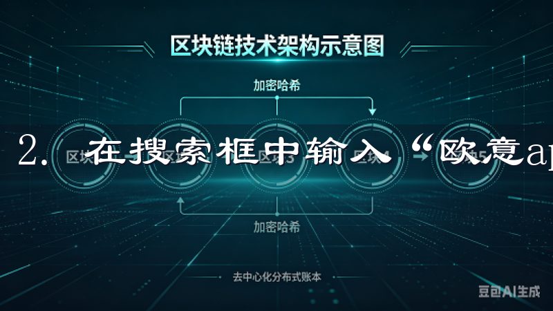 2. 在搜索框中输入“欧意app”。