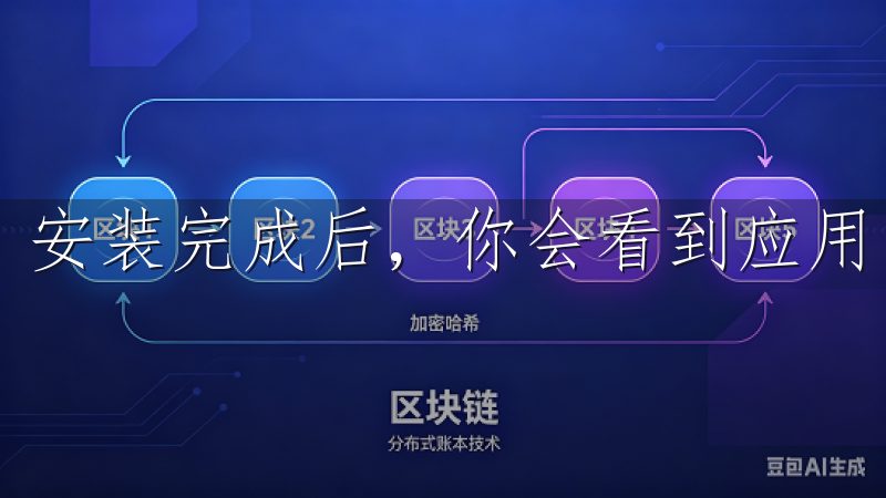 安装完成后，你会看到应用图标出现在主屏幕上。