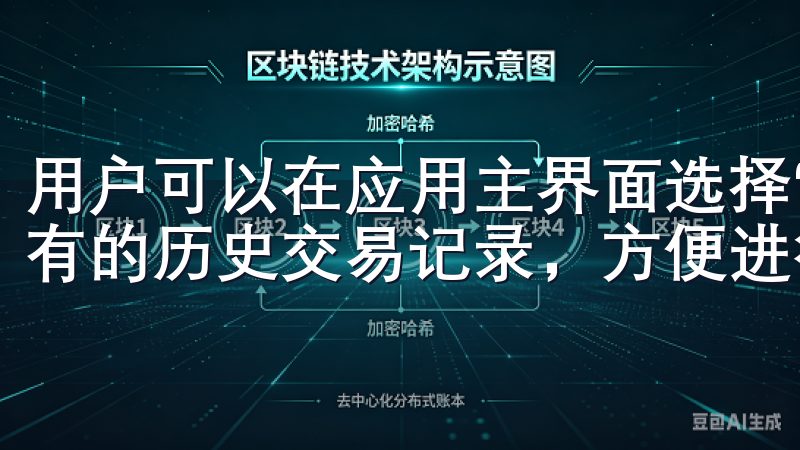 用户可以在应用主界面选择“交易记录”选项，快速查看自己所有的历史交易记录，方便进行管理。
