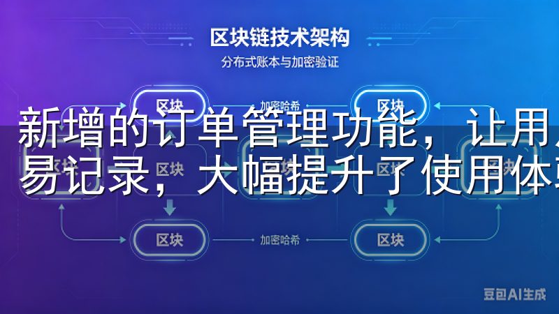 新增的订单管理功能，让用户能够更方便地查看、管理自己的交易记录，大幅提升了使用体验。