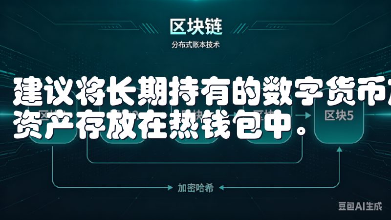 建议将长期持有的数字货币放入冷钱包中，而将短期交易所需的资产存放在热钱包中。