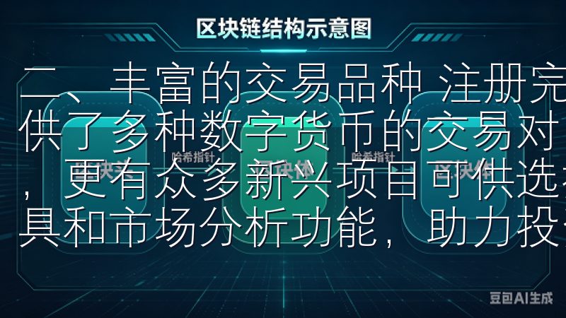 二、丰富的交易品种 注册完成后，我发现欧意交易所APP提供了多种数字货币的交易对，涵盖了比特币、以太坊等主流币种，更有众多新兴项目可供选择同时，易欧交易所支持多种交易工具和市场分析功能，助力投资者做出明智的决策。
