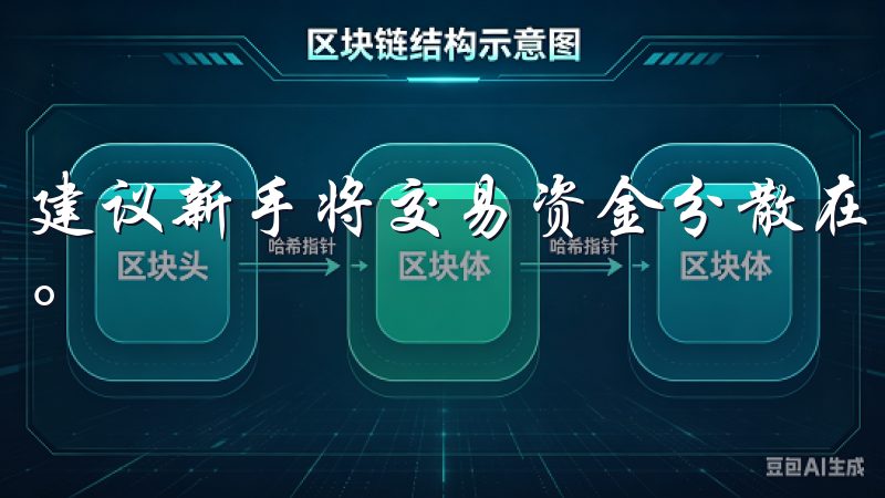 建议新手将交易资金分散在不同资产上，避免单一资产的高风险。