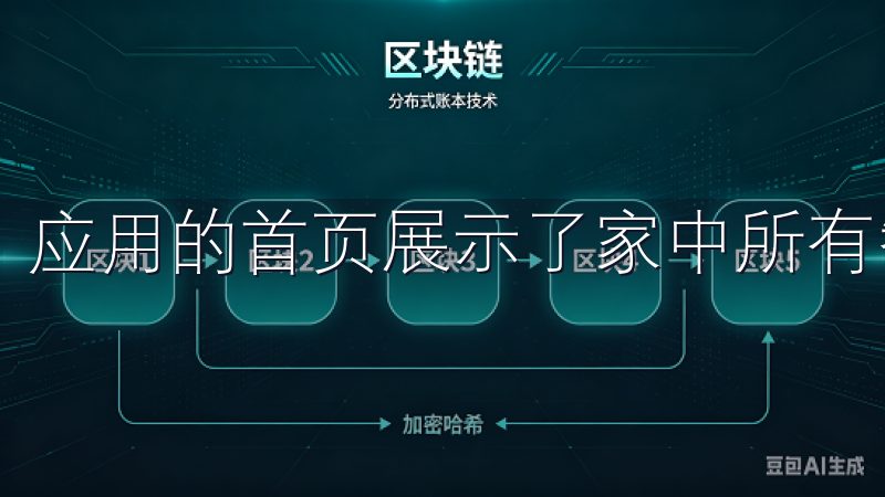 应用的首页展示了家中所有智能设备的状态,一目了然。