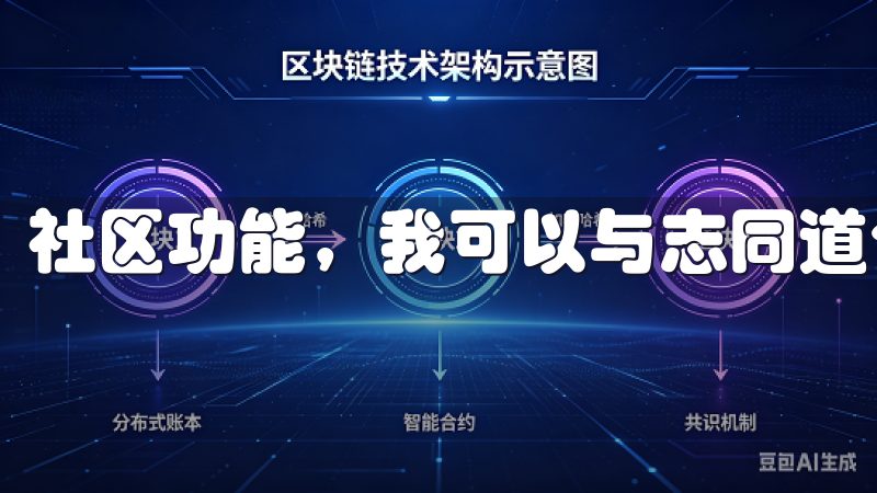 社区功能，我可以与志同道合的人分享经验，讨论市场动态。