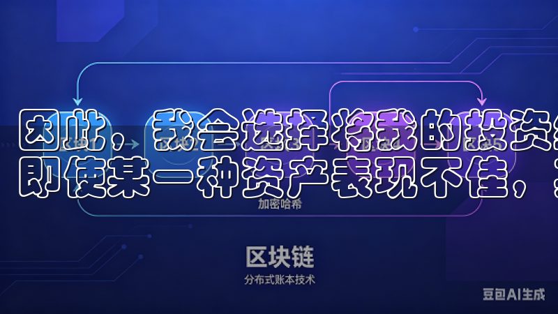 因此，我会选择将我的投资组合分散到不同的加密货币中，这样即使某一种资产表现不佳，其他资产的良好表现可以抵消损失。