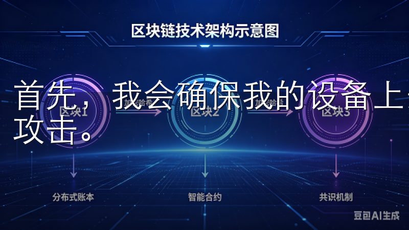 首先，我会确保我的设备上安装了最新的安全软件，以防止恶意攻击。