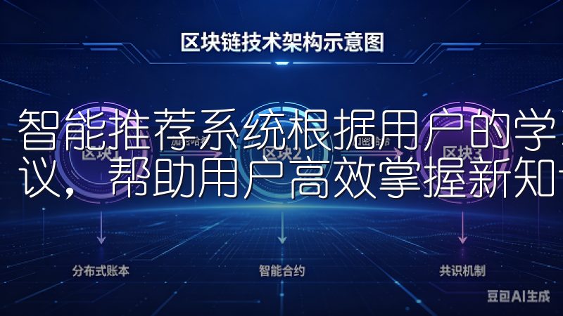 智能推荐系统根据用户的学习习惯和兴趣，提供个性化的学习建议，帮助用户高效掌握新知识。