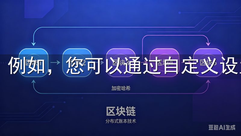 例如，您可以通过自定义设置来优化软件的性能。