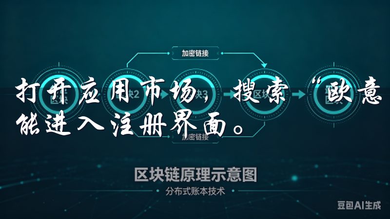 打开应用市场，搜索“欧意交易所”，点击下载并安装，很快就能进入注册界面。