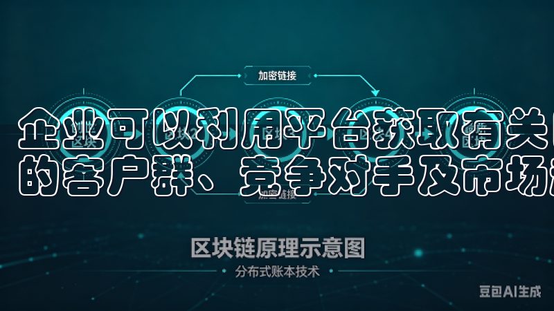 企业可以利用平台获取有关目标市场的分析数据，帮助识别潜在的客户群、竞争对手及市场趋势。
