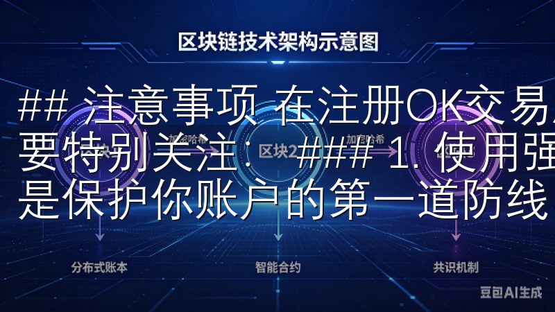 ## 注意事项 在注册OK交易所账号时，有几点注意事项需要特别关注： ### 1. 使用强密码 如上所述，强密码是保护你账户的第一道防线。