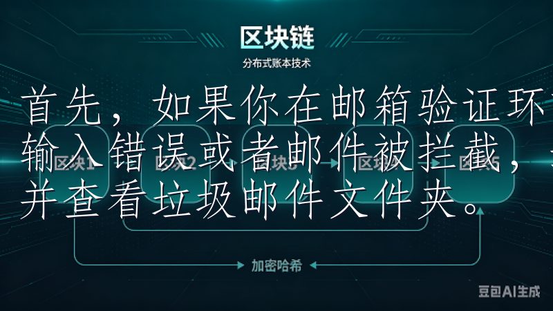 首先，如果你在邮箱验证环节遇到了问题，可能是由于邮箱地址输入错误或者邮件被拦截，这时你需要检查邮箱地址是否正确，并查看垃圾邮件文件夹。