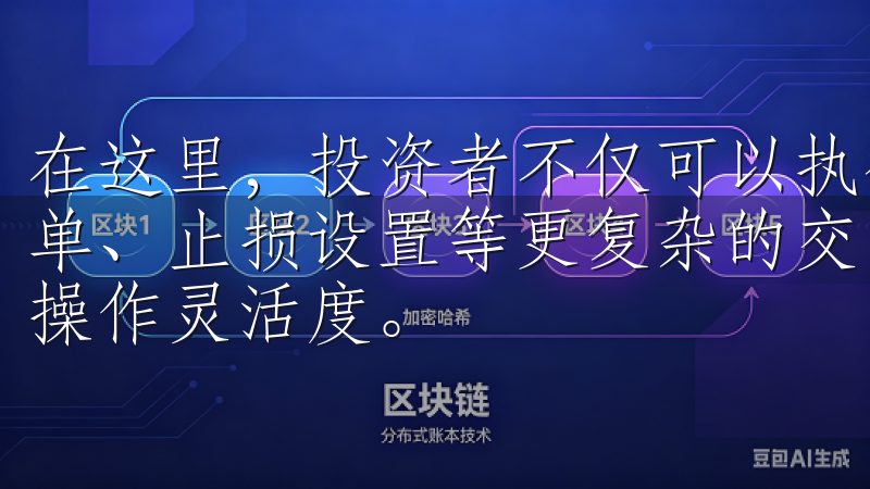 在这里，投资者不仅可以执行基本的买卖操作，还能参与限价订单、止损设置等更复杂的交易策略，从而提升自己的投资技能和操作灵活度。