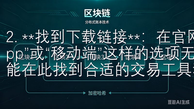 2. **找到下载链接**：在官网首页，您会看到“下载App”或“移动端”这样的选项无论是新手还是资深交易者，都能在此找到合适的交易工具和资源。