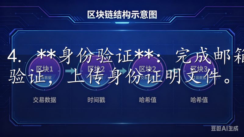 4. **身份验证**：完成邮箱验证后，用户还需进行身份验证，上传身份证明文件。