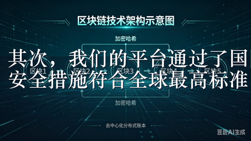 其次，我们的平台通过了国际权威机构的安全认证，确保我们的安全措施符合全球最高标准。