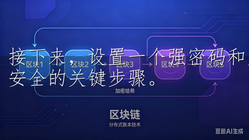 接下来，设置一个强密码和启用双重认证（2FA）是确保账户安全的关键步骤。
