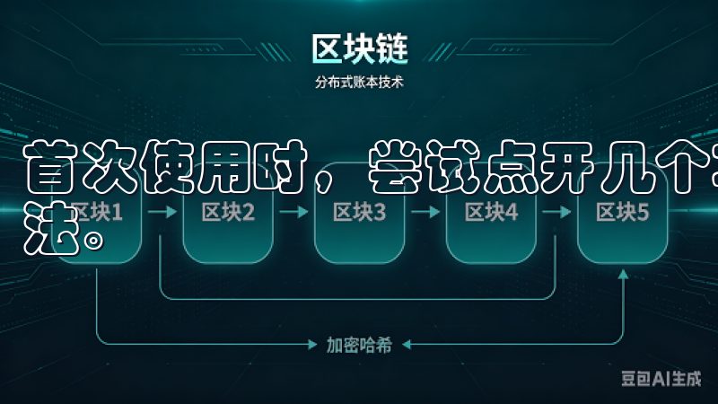 首次使用时，尝试点开几个功能，了解它们的具体操作和使用方法。