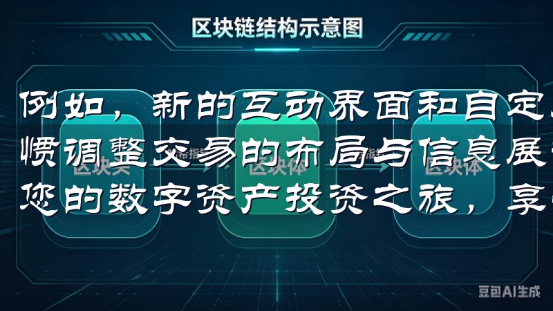例如，新的互动界面和自定义显示选项，让用户可以根据个人习惯调整交易的布局与信息展示立即下载OK交易所APP，开启您的数字资产投资之旅，享受高效、稳定的交易服务。