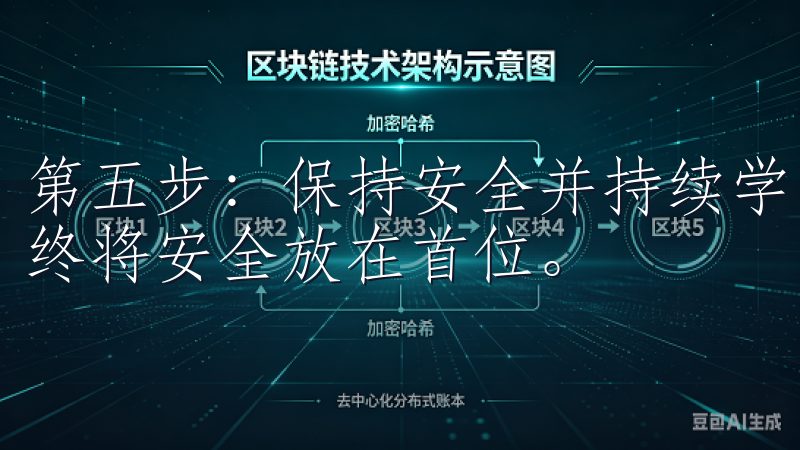 第五步：保持安全并持续学习 在数字资产交易的过程中，我始终将安全放在首位。