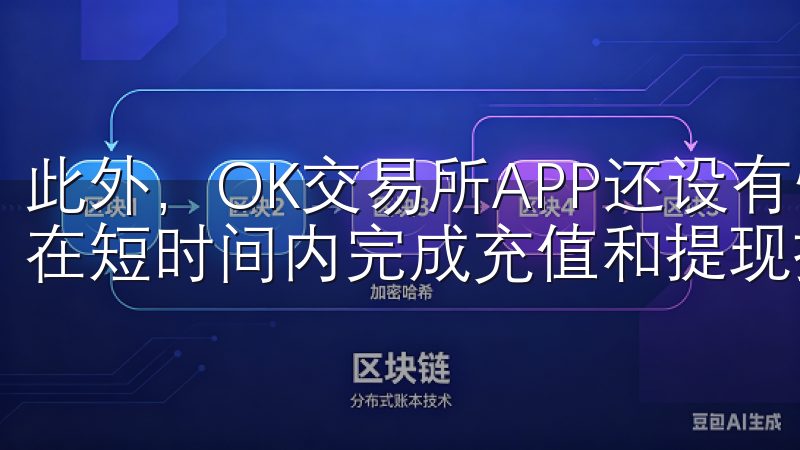 此外，OK交易所APP还设有快速充值和提现功能，用户可以在短时间内完成充值和提现操作，极大地提高了交易的效率。