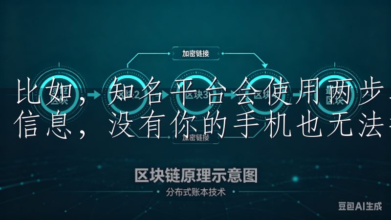 比如，知名平台会使用两步验证系统，即便黑客获取了你的账号信息，没有你的手机也无法操作账户。