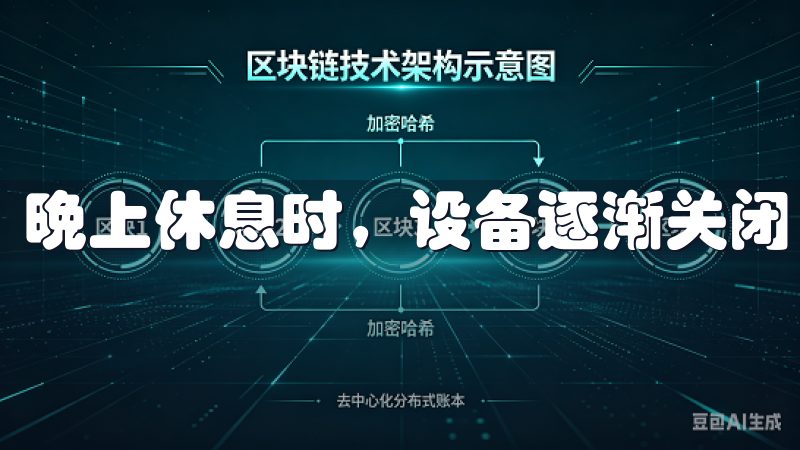 晚上休息时，设备逐渐关闭，营造一个舒适的睡眠环境。