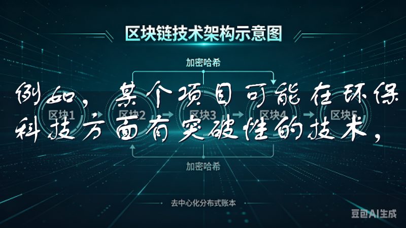 例如，某个项目可能在环保领域有独特的应用场景，或者在金融科技方面有突破性的技术，这些都是我会重点考察的方面。