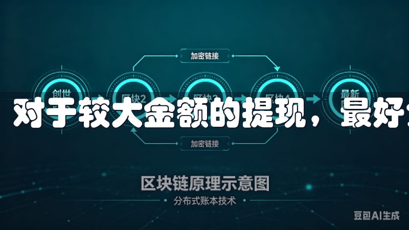 对于较大金额的提现，最好分批进行，以降低风险。