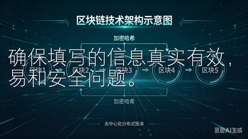确保填写的信息真实有效，因为一旦错误可能导致后续的一些交易和安全问题。
