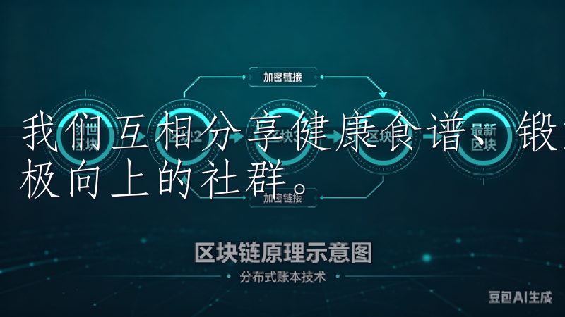 我们互相分享健康食谱、锻炼心得和生活小窍门，形成了一个积极向上的社群。