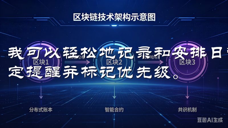 我可以轻松地记录和安排日常工作、学习计划以及休闲活动，设定提醒并标记优先级。