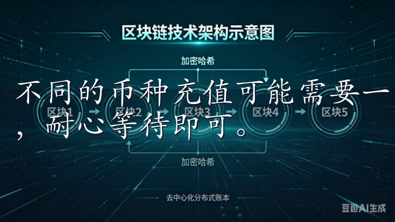 不同的币种充值可能需要一些时间，通常在几分钟到几小时之间，耐心等待即可。