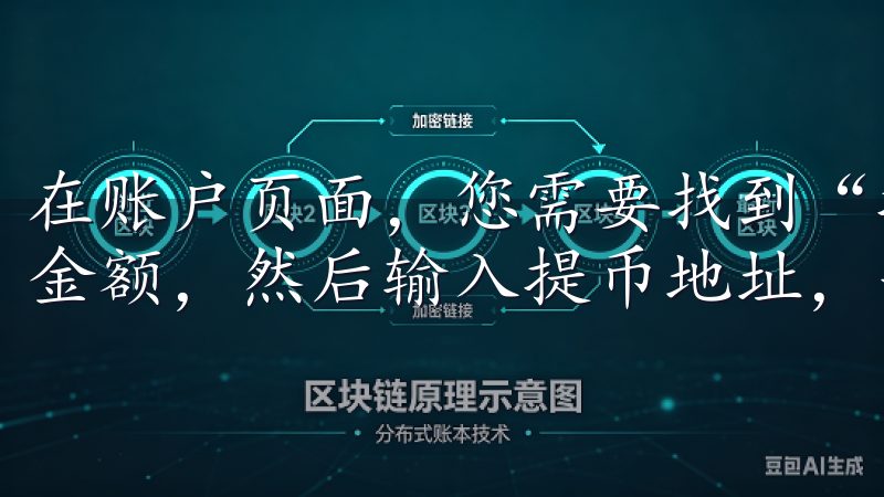 在账户页面，您需要找到“提币”选项，填写希望提取的币种和金额，然后输入提币地址，并确认提现。
