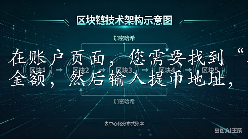 在账户页面，您需要找到“提币”选项，填写希望提取的币种和金额，然后输入提币地址，并确认提现。