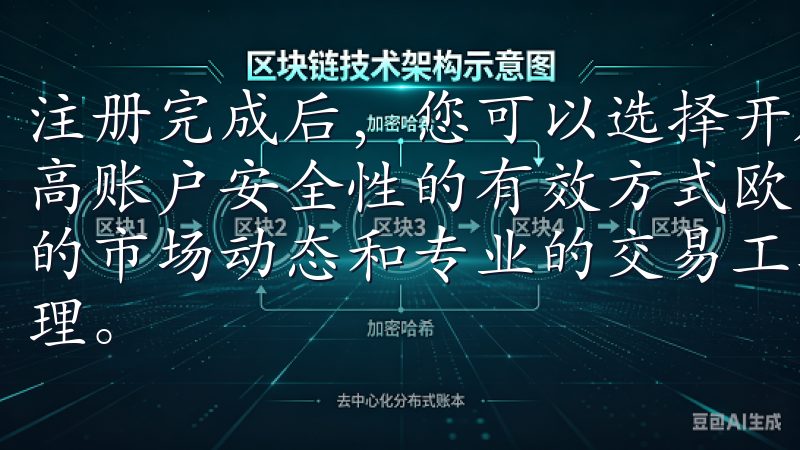 注册完成后，您可以选择开启双重认证（2FA），这是一种提高账户安全性的有效方式欧易交易所官网致力于为用户提供最新的市场动态和专业的交易工具，助您把握投资机会，优化资金管理。