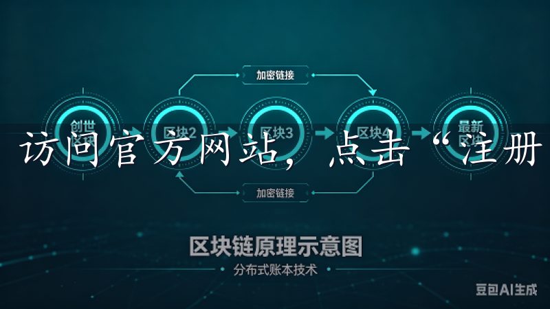 访问官方网站，点击“注册”按钮。
