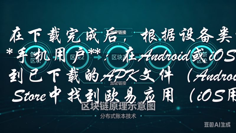 在下载完成后，根据设备类型，安装步骤会略有不同： - **手机用户**：在Android或iOS设备上，您需要找到已下载的APK文件（Android用户）或直接在App Store中找到欧易应用（iOS用户）。