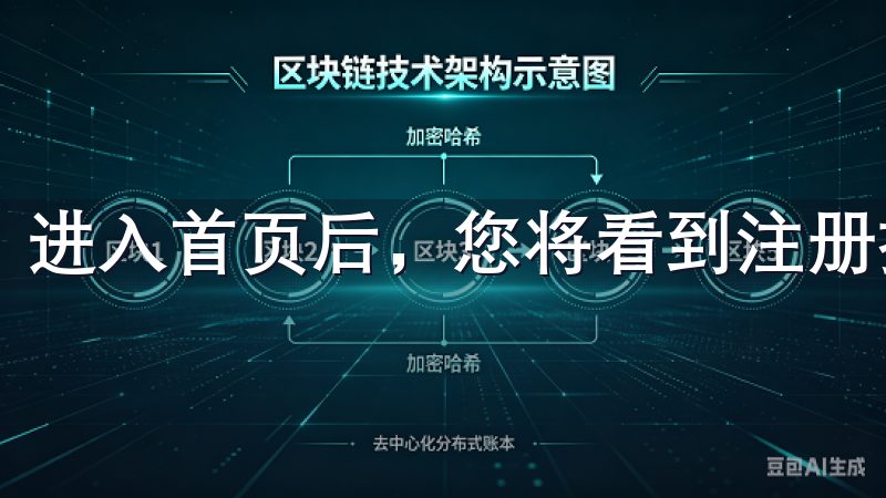 进入首页后，您将看到注册按钮，通常位于页面的右上角。