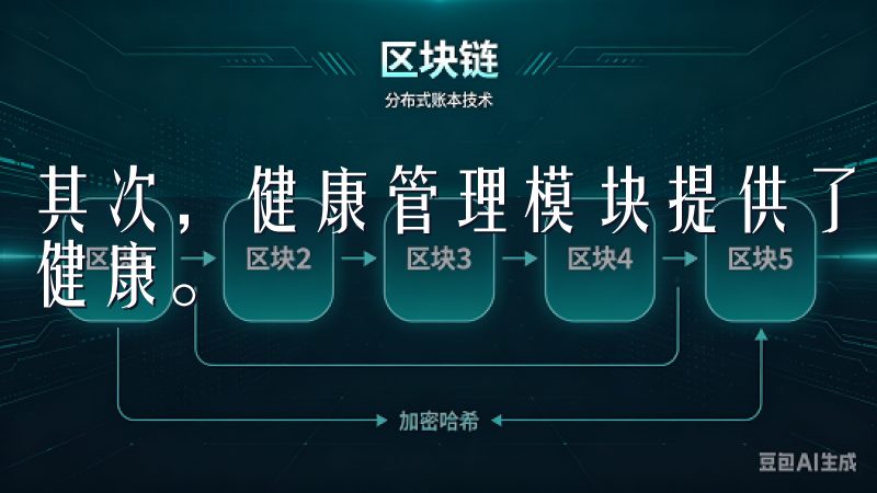 其次，健康管理模块提供了饮食和运动记录，帮助用户科学管理健康。