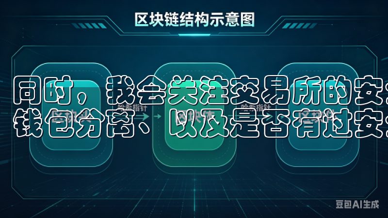 同时，我会关注交易所的安全措施，比如是否有双重认证、冷热钱包分离、以及是否有过安全漏洞的历史记录。