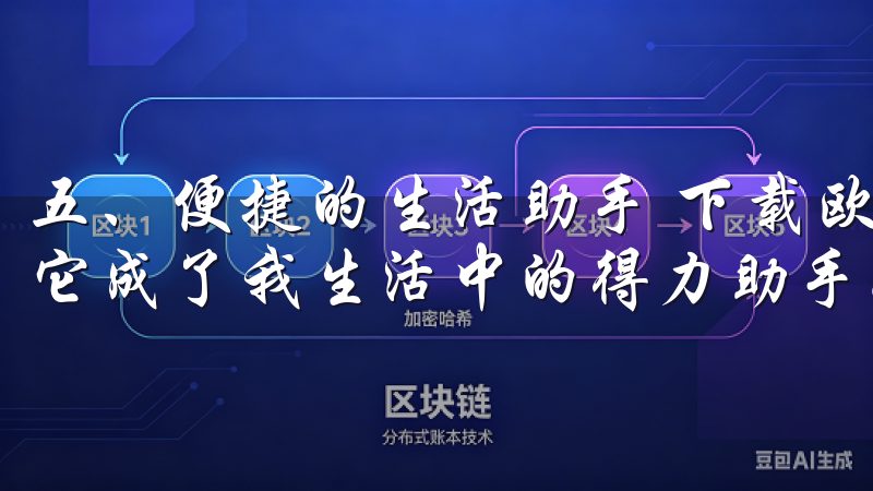 五、便捷的生活助手 下载欧意APP官方版后，我还意外发现它成了我生活中的得力助手。