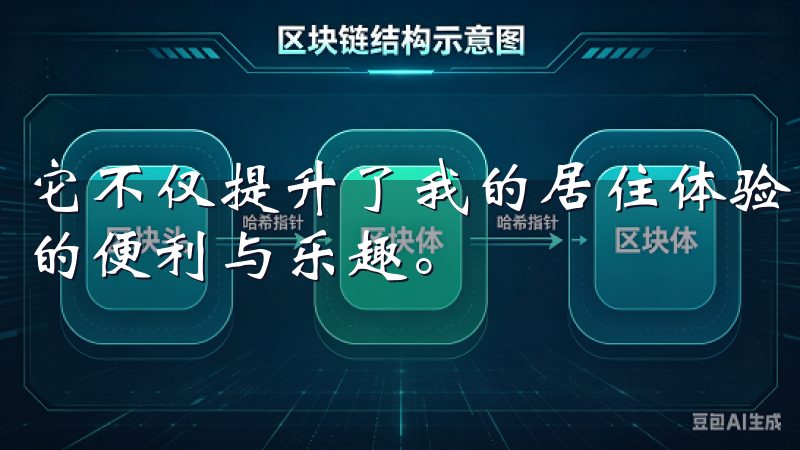 它不仅提升了我的居住体验，还让我繁忙的生活中享受到了更多的便利与乐趣。